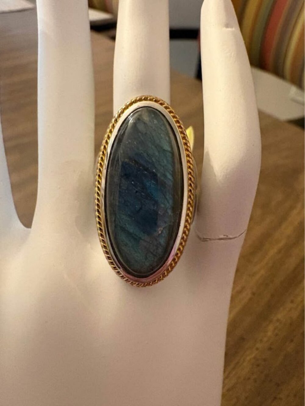 Sterling Silver Labradorite Ring Size 7